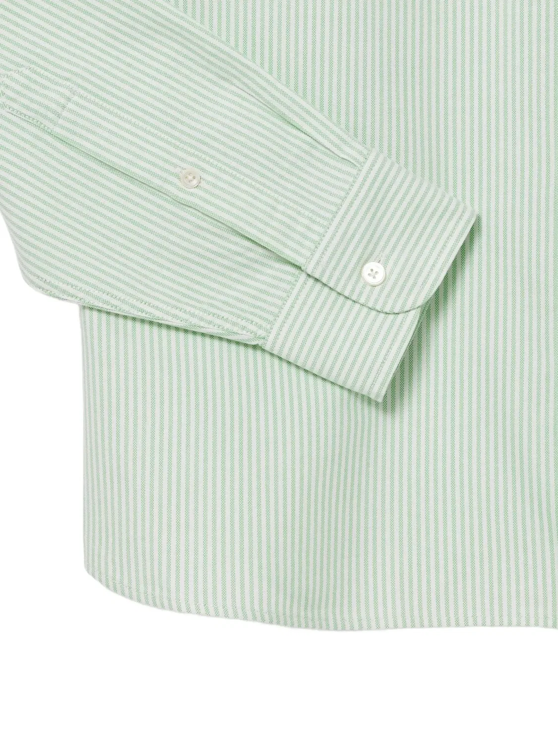 Рубашка оксфорд в полоску Lacoste, зеленый — фото 3