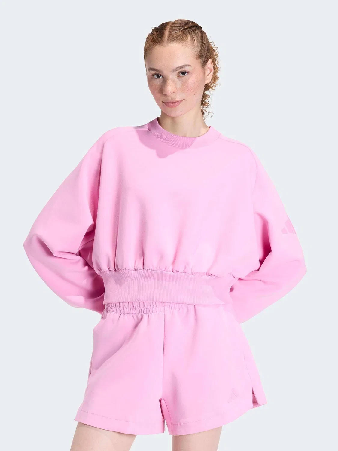 Свитшот Soft Lux adidas, розовый