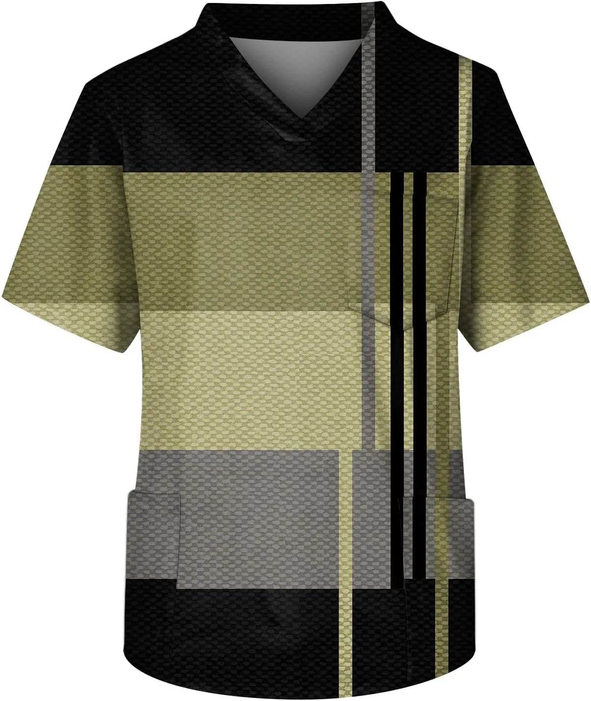 Мужская футболка с V-образным вырезом и карманом, Summer Lightweight, Green