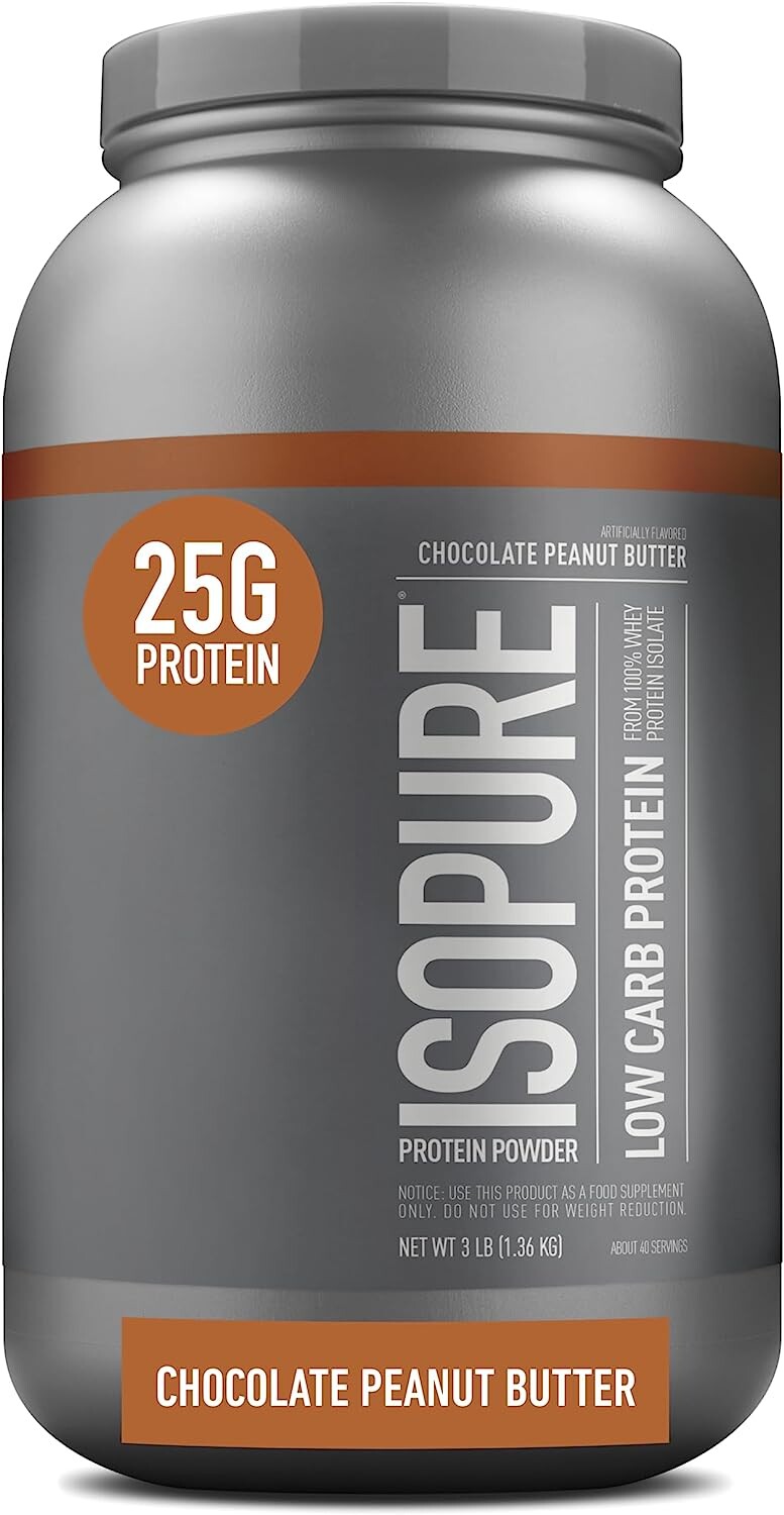 

Изолят протеина Isopure Low Carb, 1360 г, шоколадно-арахисовое масло