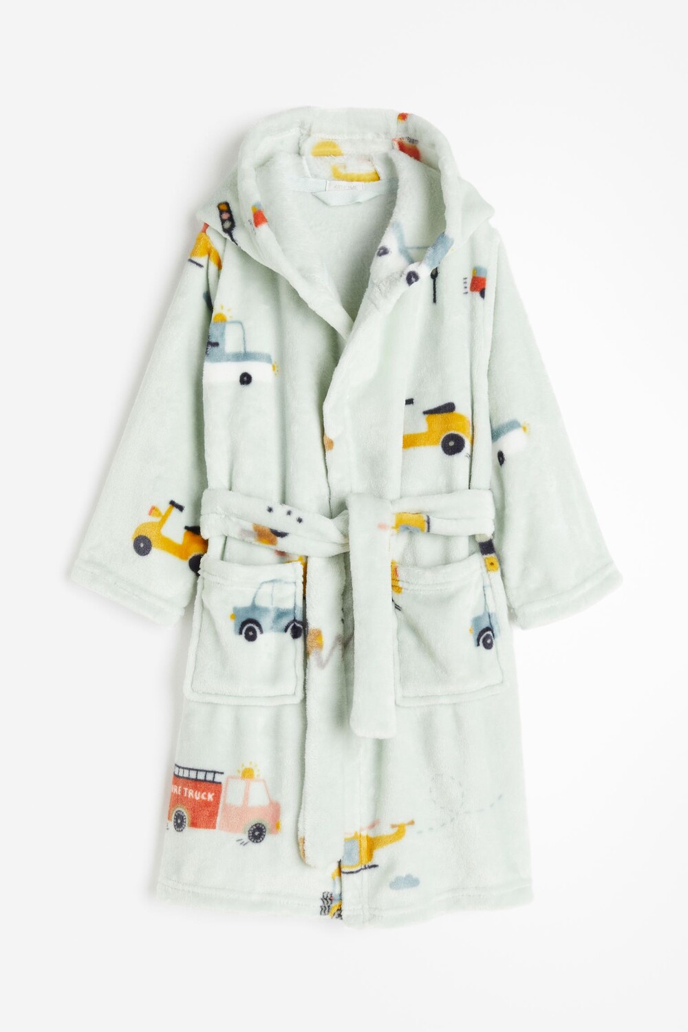 

Халат H&M Home Fleece Vehicles, светло-зеленый