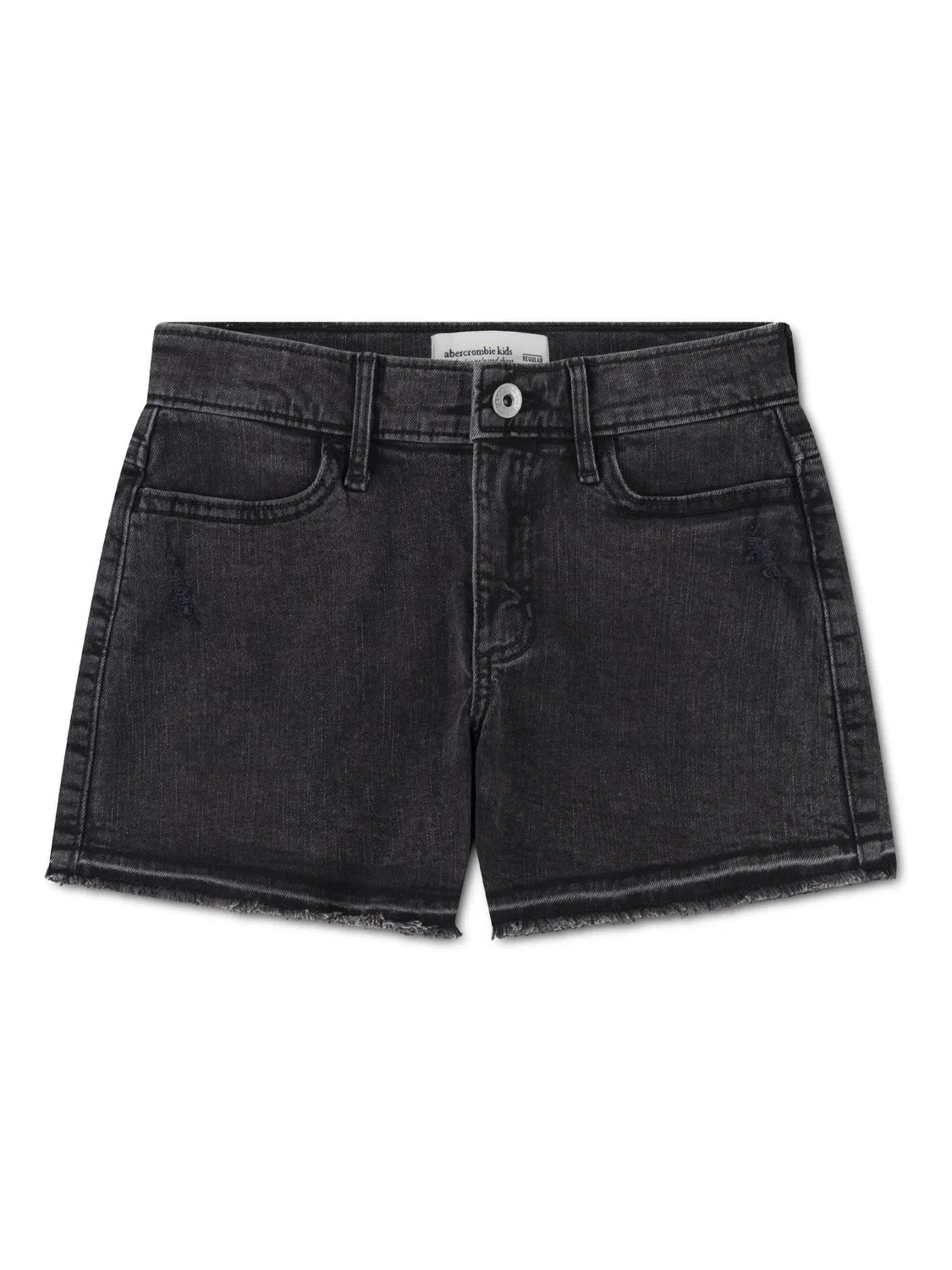 Шорты джинсовые, высокая посадка, расслабленный крой Abercrombie & Fitch, серый