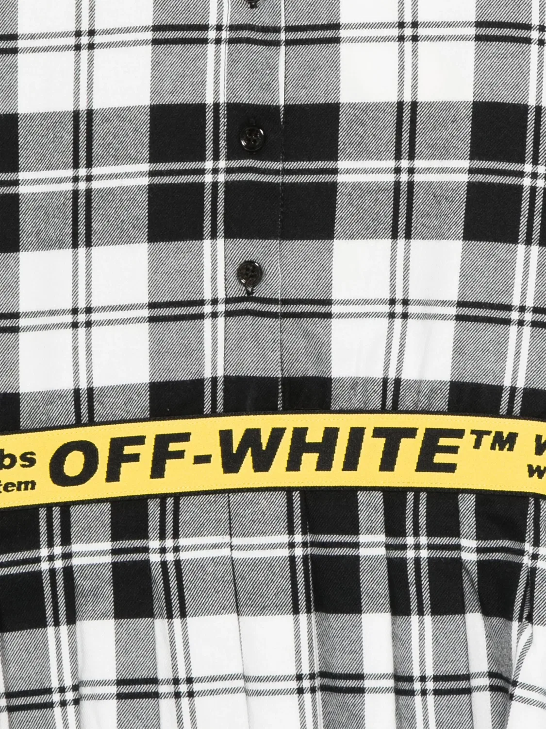 Платье-рубашка черное OFF-WHITE, черный — фото 2