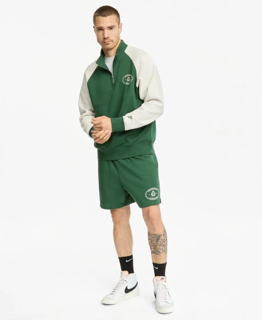 Мужской топ-полузастежка из флиса Nike Sportswear Club, Fir/Phantom — фото 3