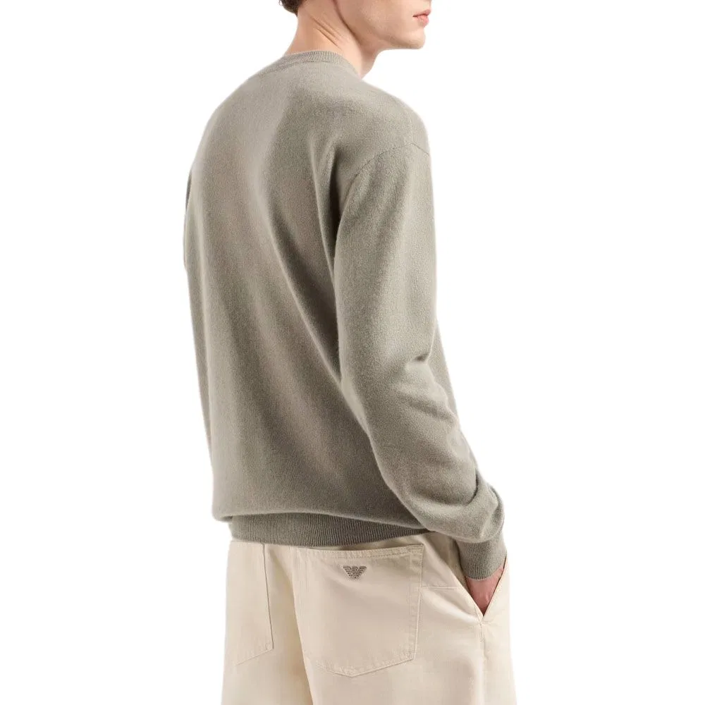 Мужской кашемировый свитер EMPORIO ARMANI, Gray — фото 3