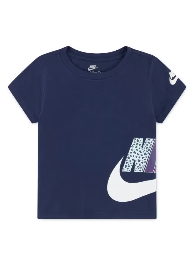 Футболка с графическим принтом Wild Warmth Nike, темно-синий