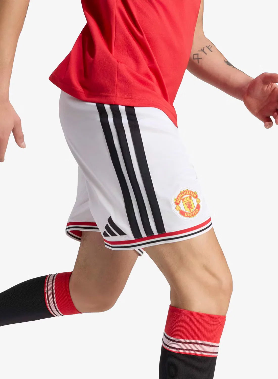 Шорты с технологией Climacool Manchester United FC Home Adidas, красный — фото 4