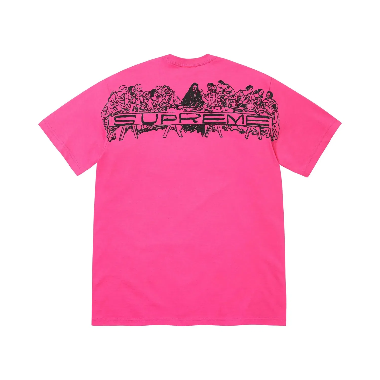 Футболка Supreme Supper Tee цвета фуксии, розовый — фото 2