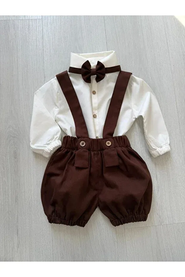 Детский комбинезон для мальчиков хлопковый Ykr Design, Brown