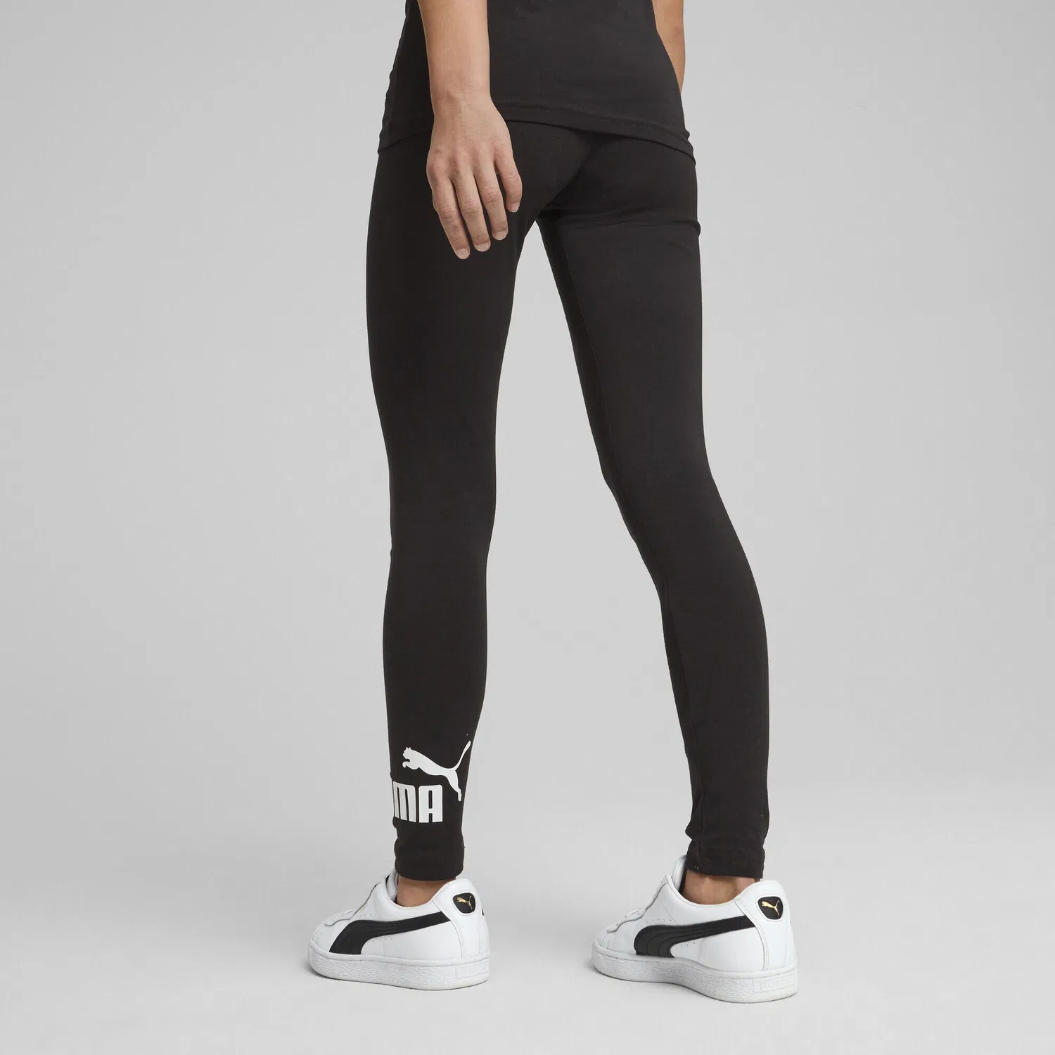 Детские леггинсы с принтом ESS No. 1 Logo Puma, Schwarz — фото 3