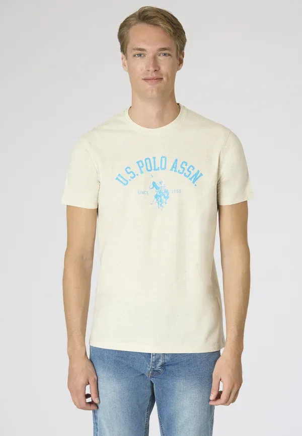 Футболка с принтом Print t-shirt U.S. Polo Assn., белый