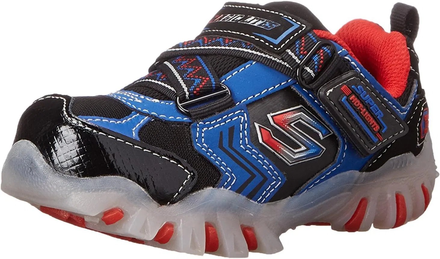 Детские кроссовки для мальчиков со светодиодной подсветкой Street Lightz-Switches Skechers, Charcoal/Blue