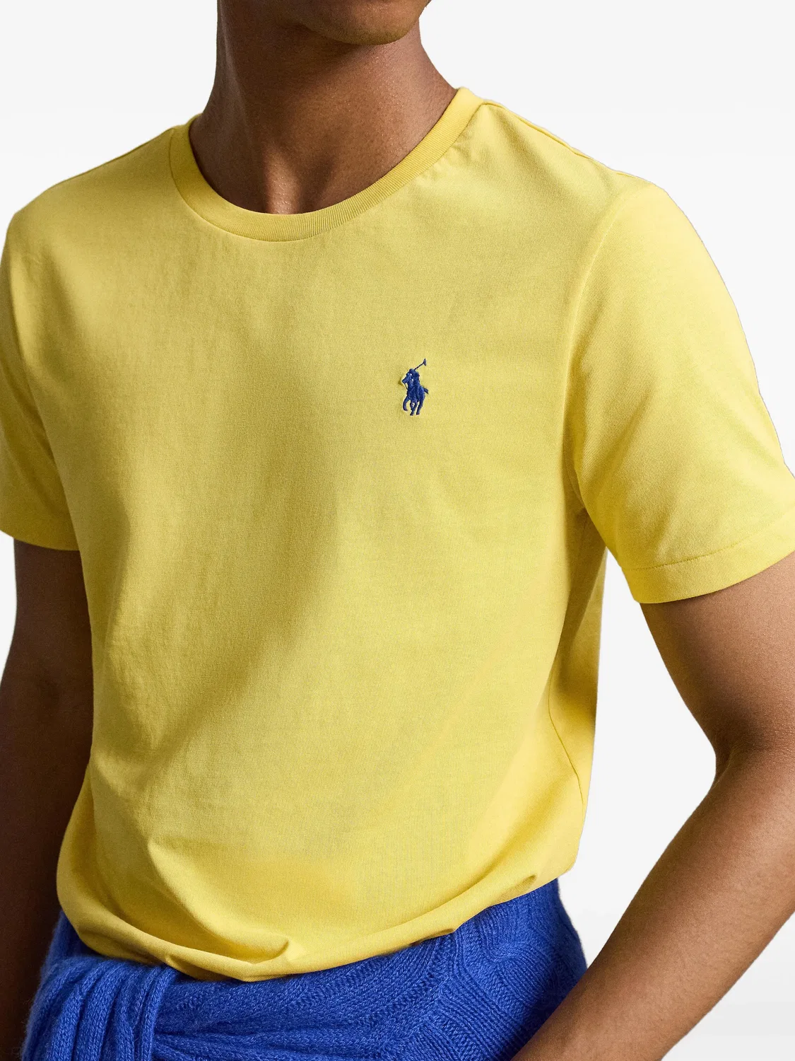 Футболка из джерси с круглым вырезом желтая Polo Ralph Lauren, желтый — фото 2