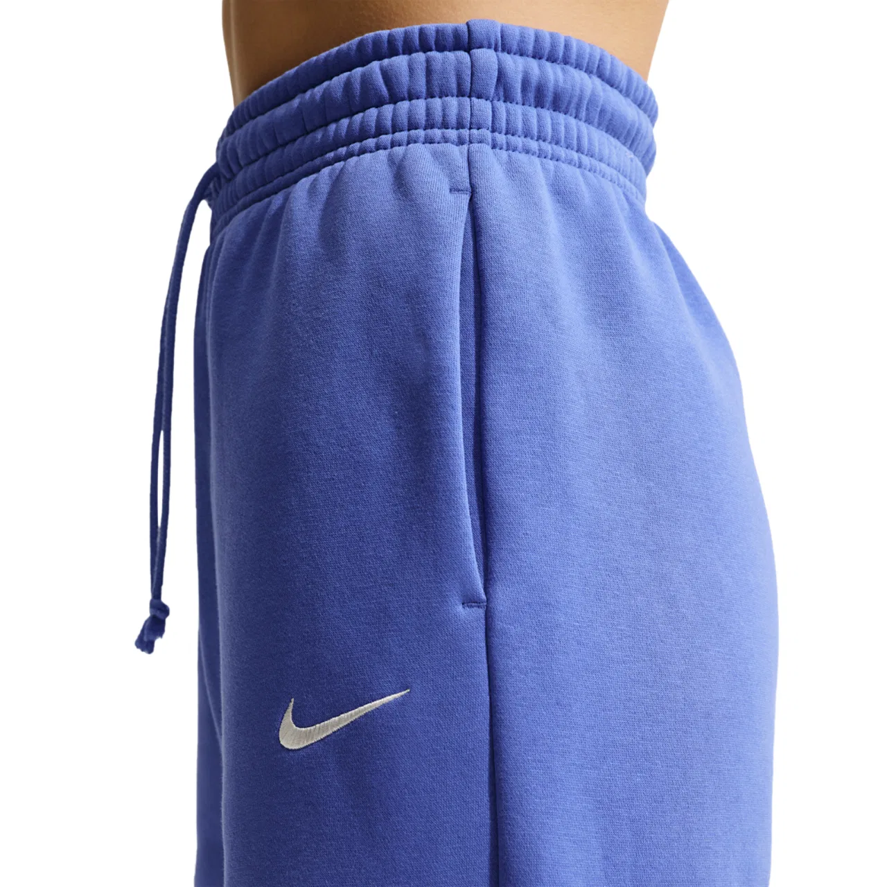 Женские брюки Phoenix Fleece High Rise Wide Nike, цвет Sail/Lt Medium Blue — фото 2