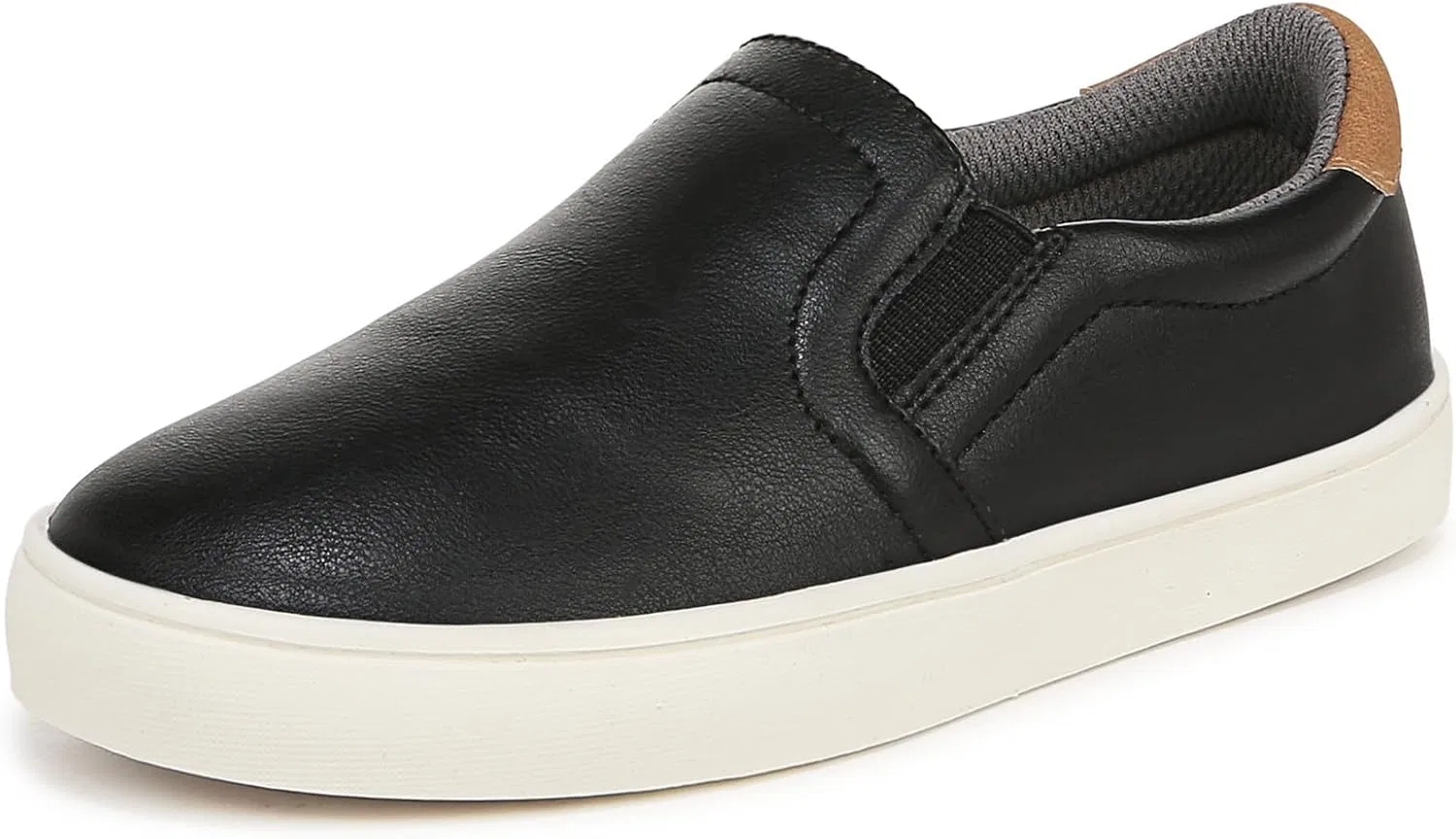 Детские кроссовки для мальчиков с slip-on конструкцией Madison Dr.Scholl's SHOES, Black Faux Leather