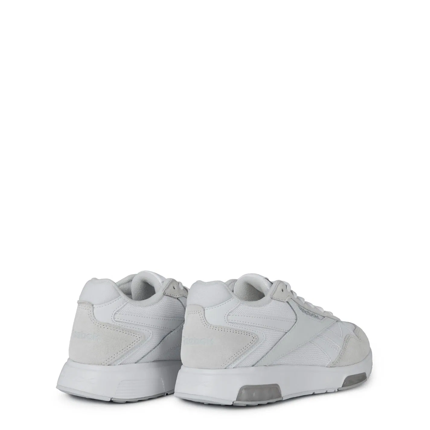Детские кроссовки для мальчиков с принтом Reebok Glide DMX, White White Barely Grey — фото 4