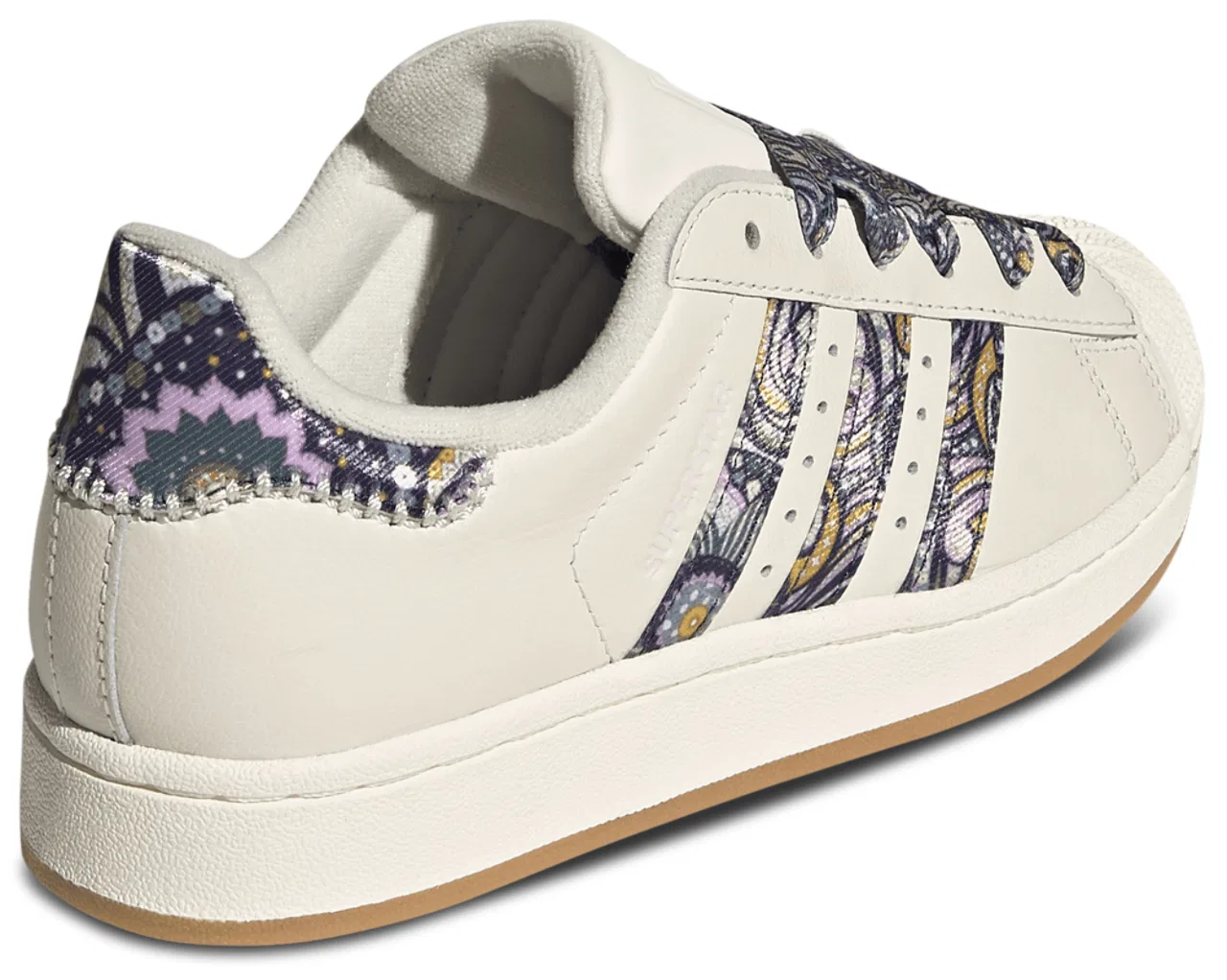 Кроссовки для мальчиков Superstar II Adidas, цвет Gum/Core White/Orchid Fusion — фото 3