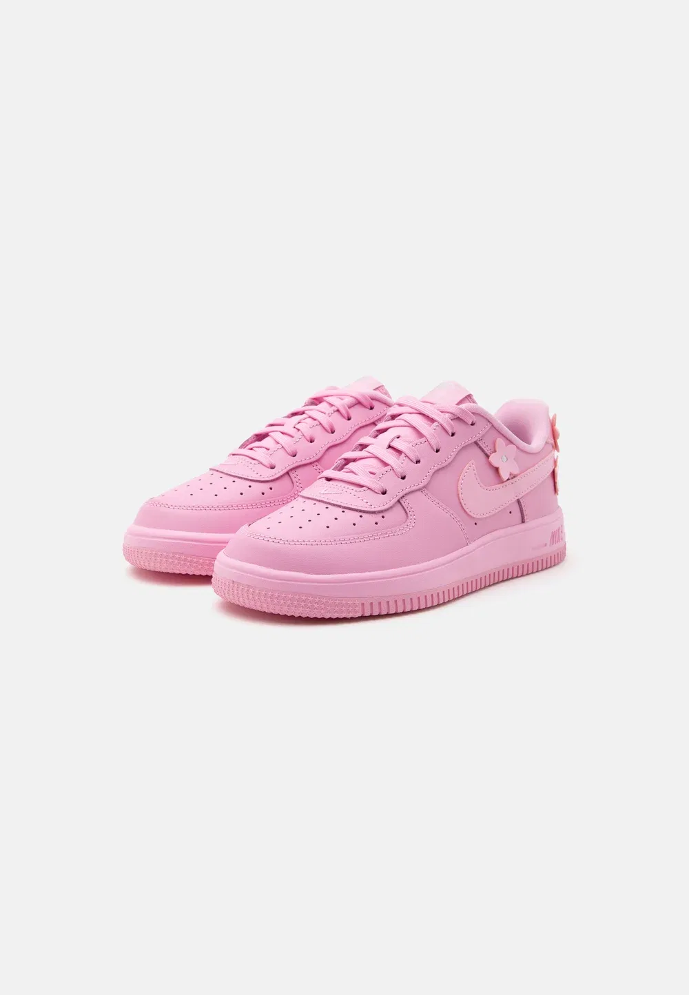 Force 1 ki floret lace унисекс - кроссовки Nike Sportswear, Pink Rise/Pink Foam/Metallic Silver-Coloured — фото 2