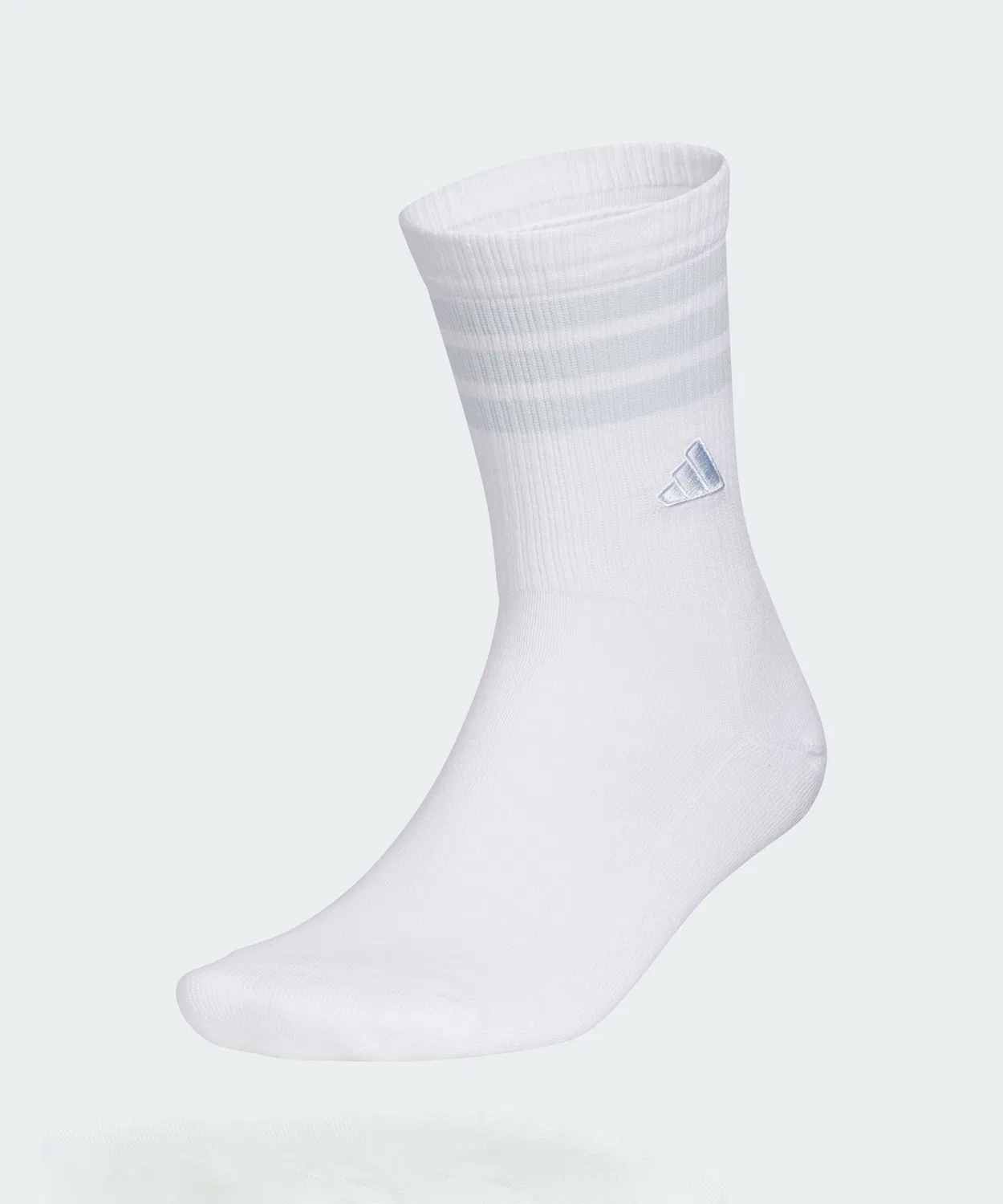 Мужские/Женские носки с принтом Three Stripes Adidas, Белый/Синий
