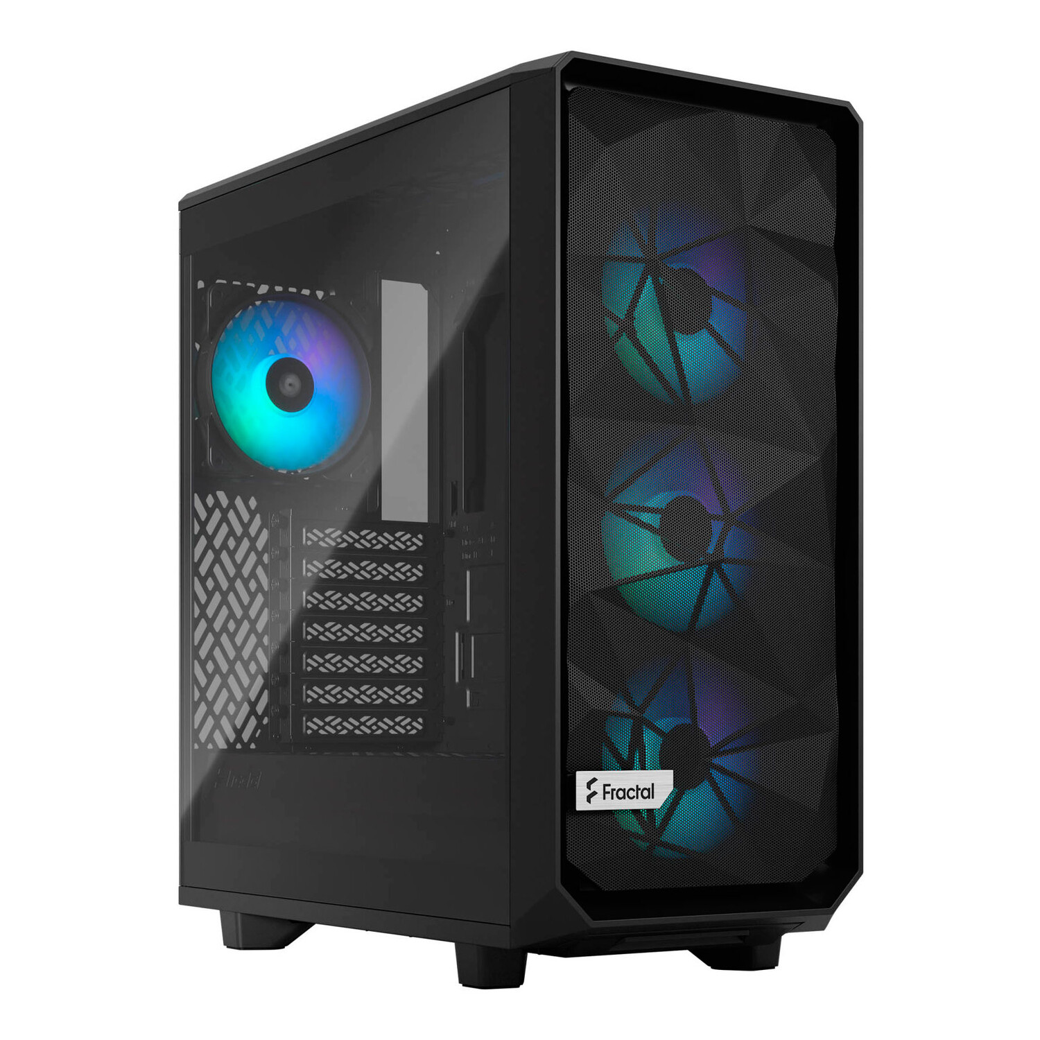 

Корпус Fractal Design Meshify 2 Compact Lite RGB, Mid Tower, чёрный