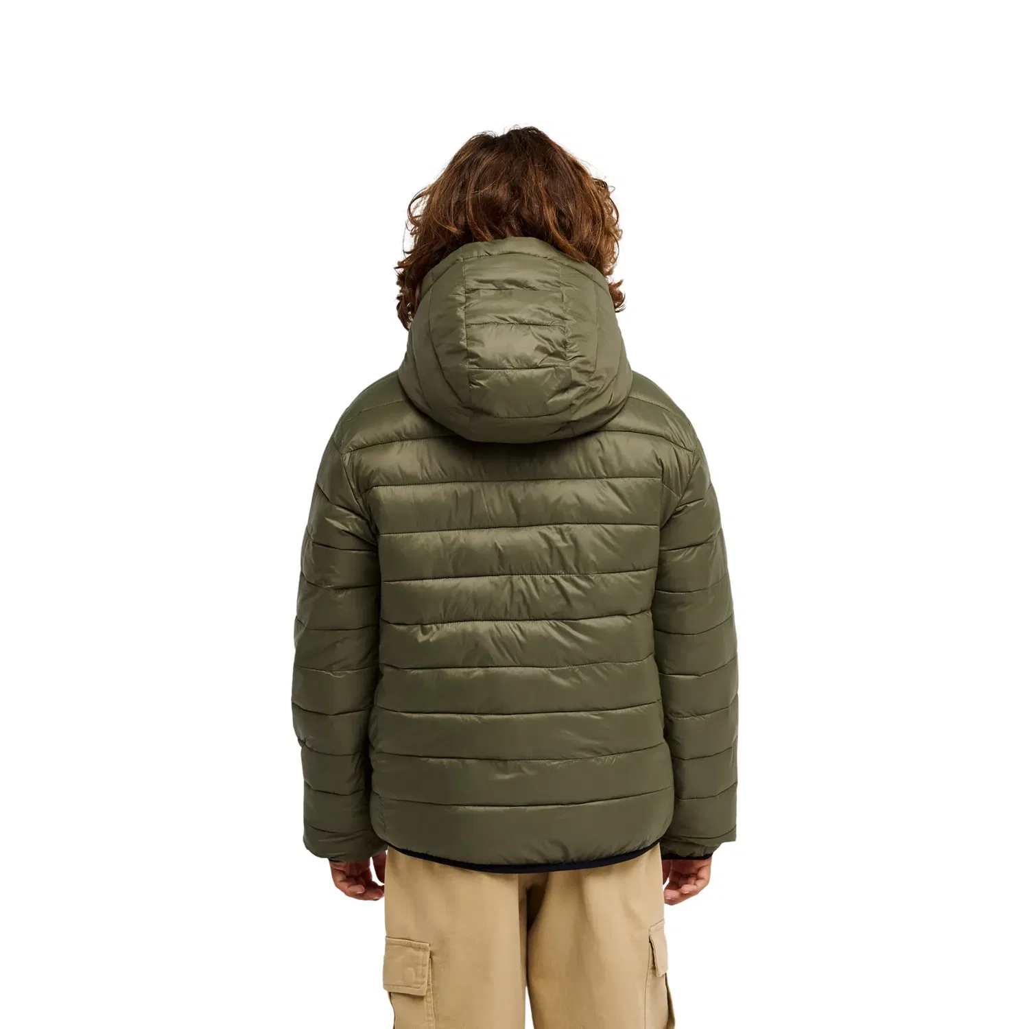 Детская куртка для мальчиков с принтом Scaly Reversible Quiksilver, Verde — фото 2