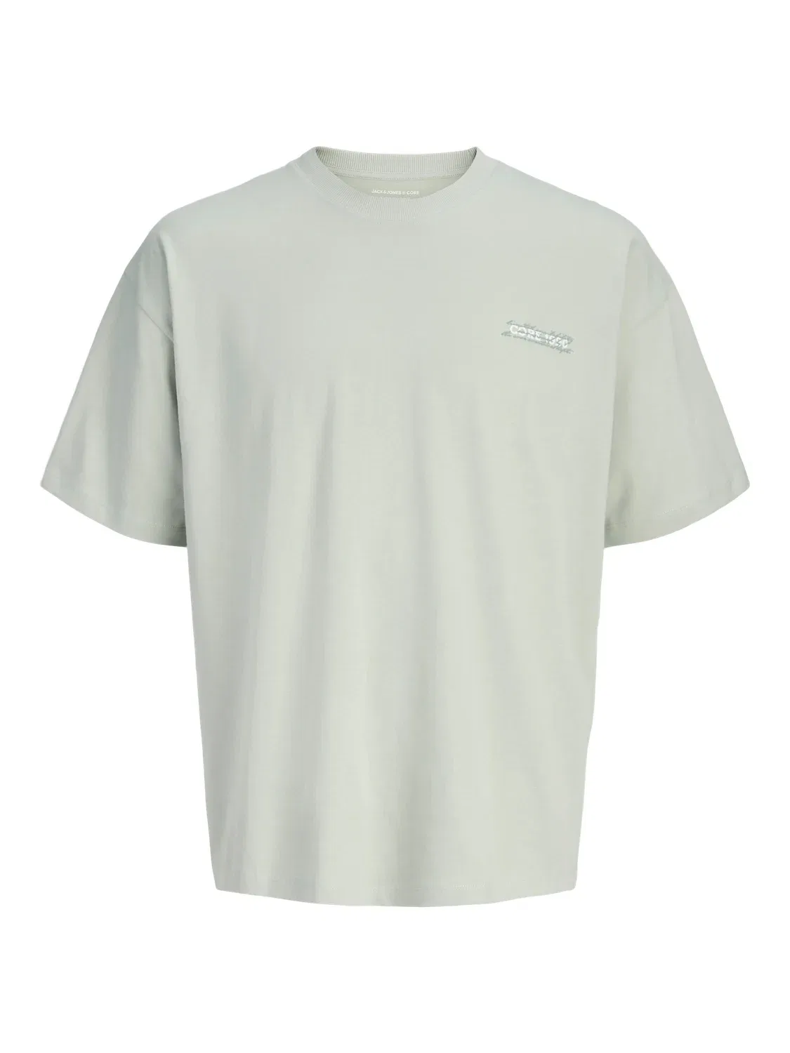 Футболка базовая с принтом на спине Jcoeterna Basic Jack & Jones Junior, серо-голубой