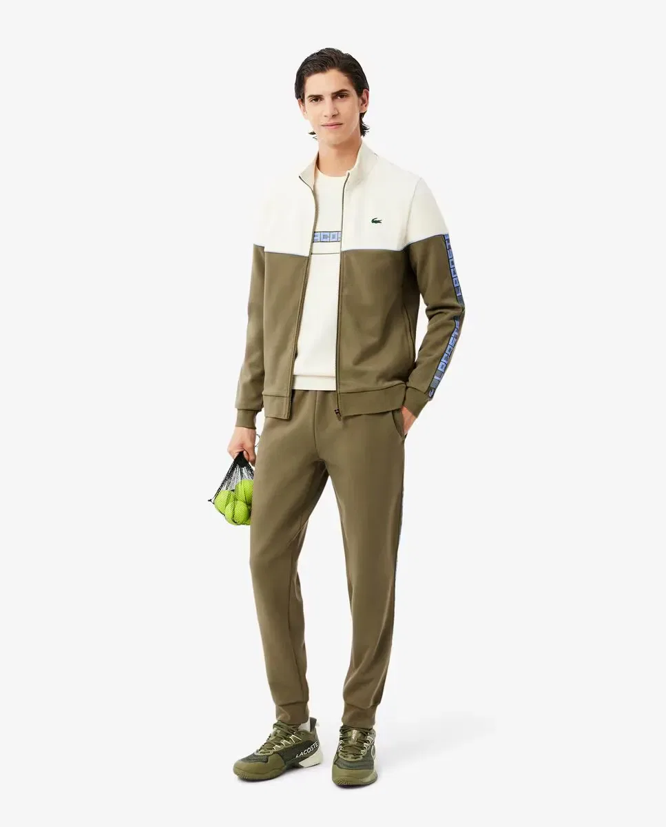 Мужские спортивные штаны с логотипом Lacoste, Verde Militar — фото 4