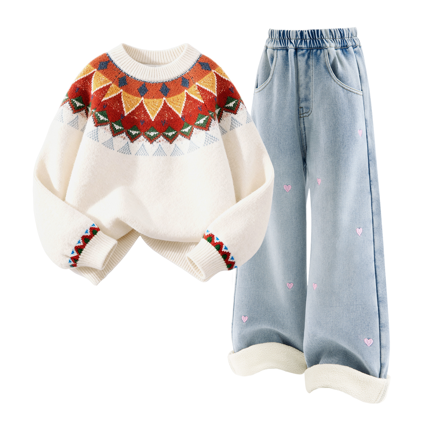 

Детская повседневная спортивная одежда Disney, экрю/синий