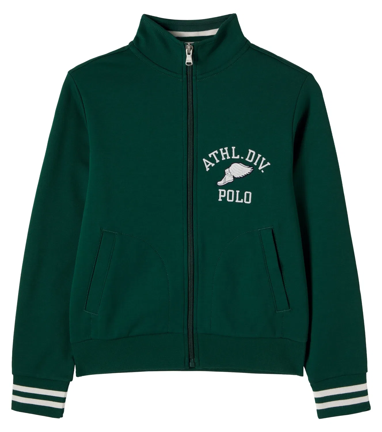Свитшот с вышивкой Polo Ralph Lauren Kids, зеленый