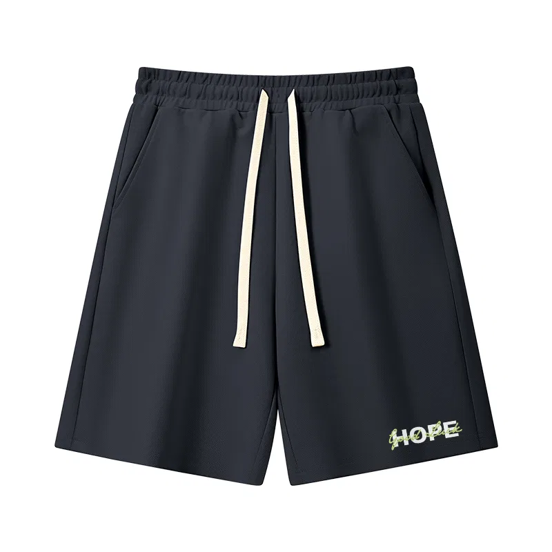 Детские шорты с принтом Tonlion, Deep Grey (Tb Good Luck Character Signature Pants Front Left Bottom)
