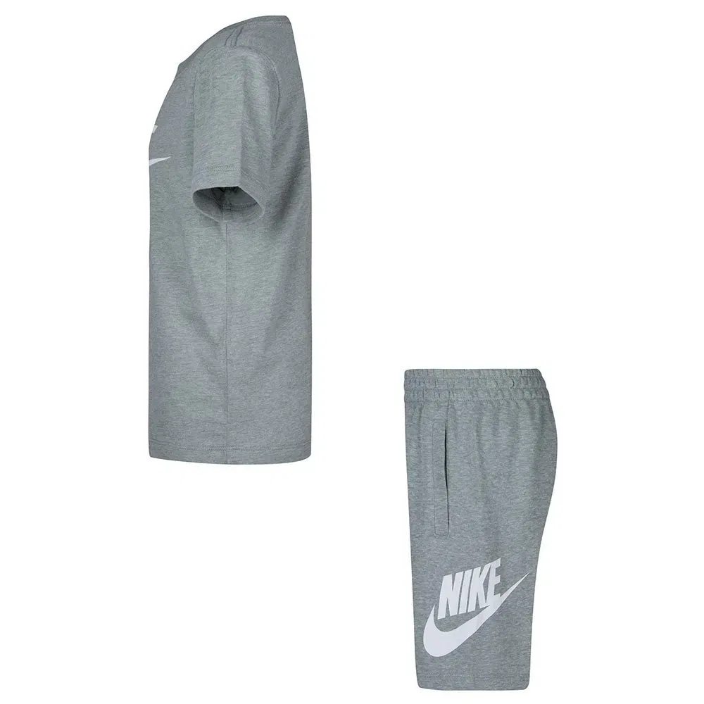Комплект шорты и футболка Nike, серый — фото 3