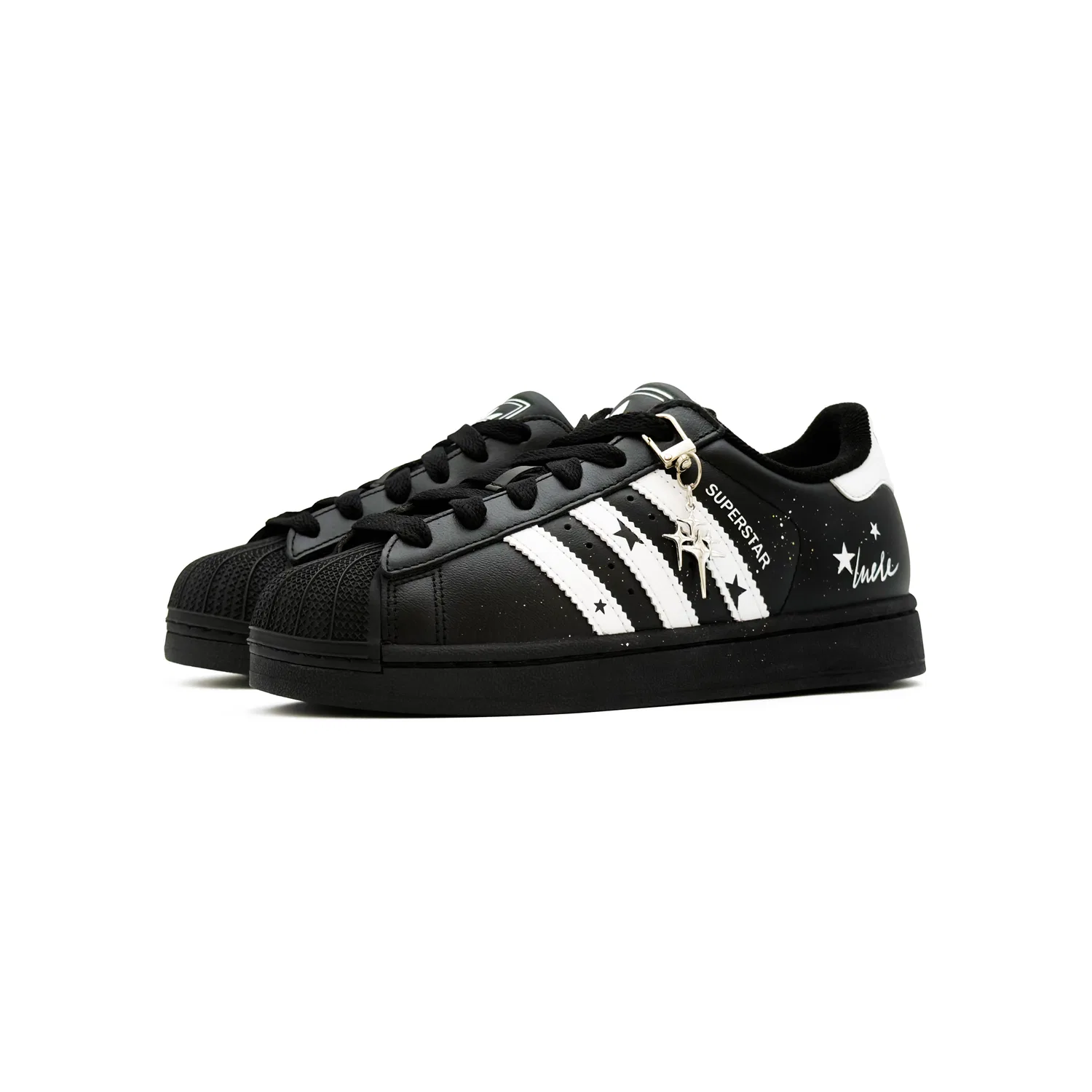 Детские кеды для скейтбординга с принтом Superstar 2, Adidas Originals, Черный — фото 4