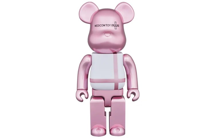 

Виниловая фигурка Be@rbrick Medicom Toy Plus Black Chrome Ver. 7 см, розовый