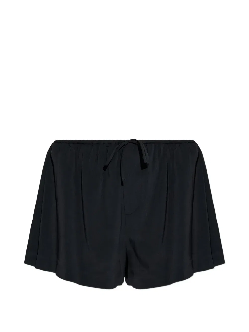 Шорты из смесового шелка с кулиской Alexander Wang, черный