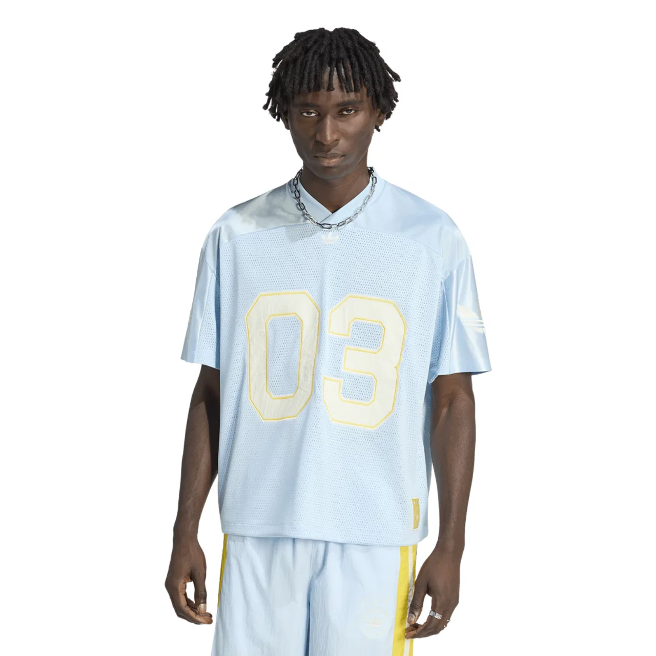 Мужская футболка Original Football Jersey Adidas, цвет Carolina/White