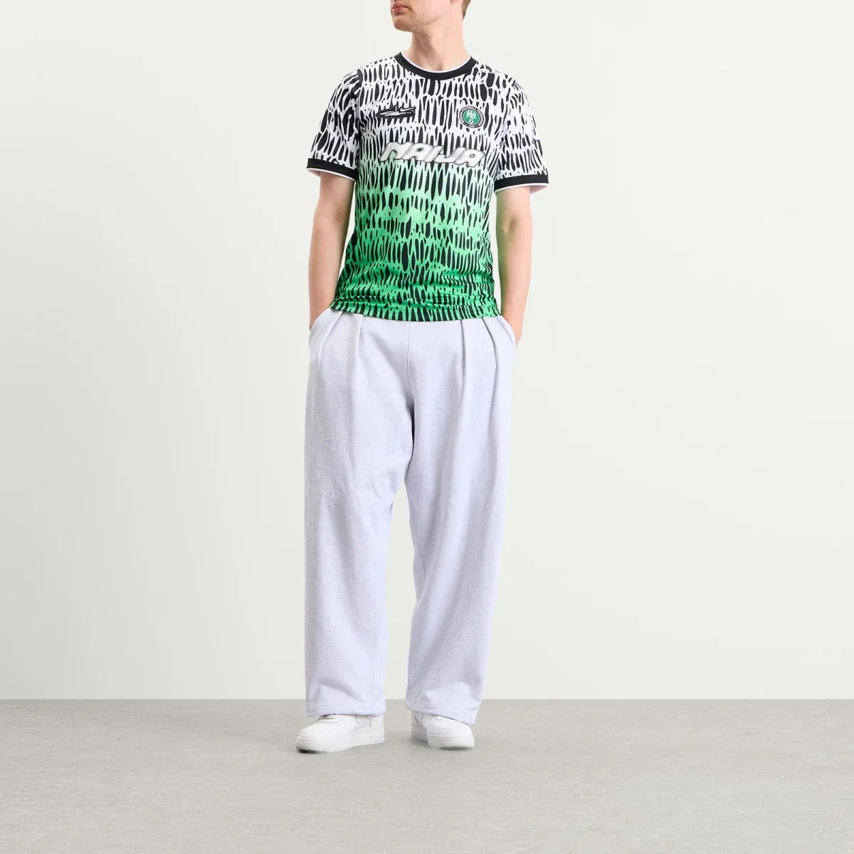 Футболка с принтом X slawn nigeria pre-match top Nike, Multi — фото 4