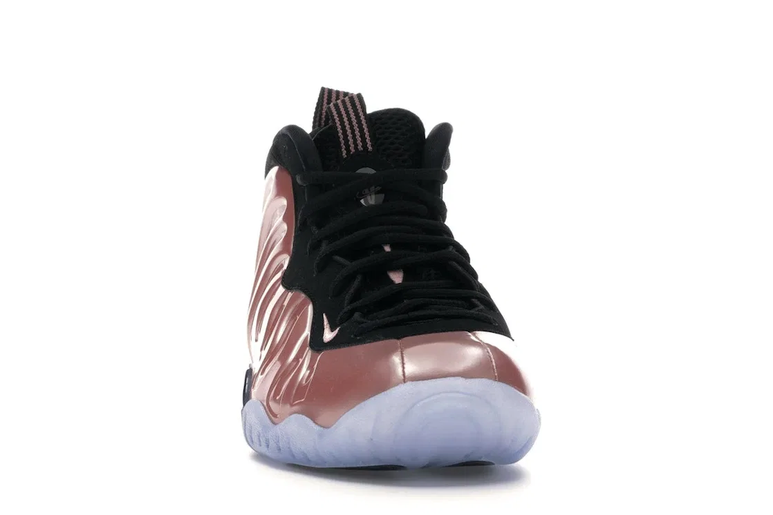 Детские кроссовки для мальчиков и девочек с контрастной отделкой Nike Air Foamposite One Nike, Rust Pink/White-Black — фото 2