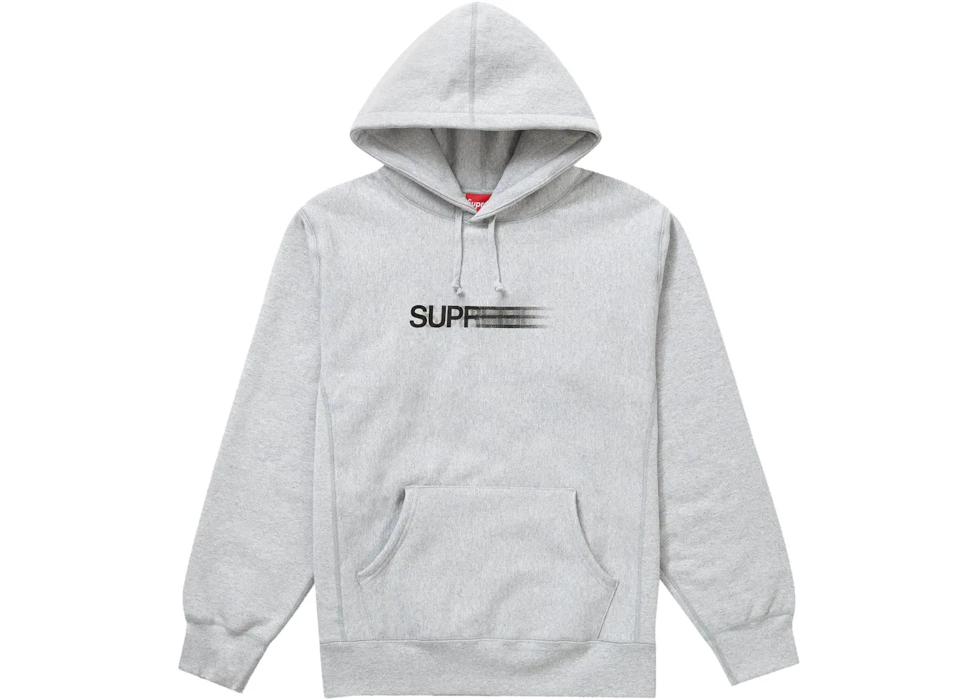 Мужской худи с принтом Motion Logo Supreme, Ash Grey
