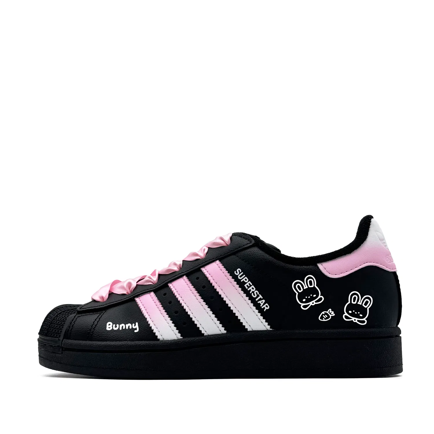 Детские кеды для скейтбординга с замшевым верхом Adidas Originals Superstar 2, Black