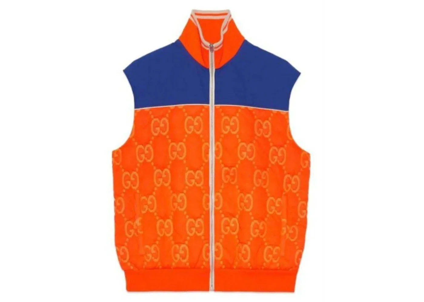 Мужская куртка с отстегивающимся рукавом Gucci, Orange/Blue