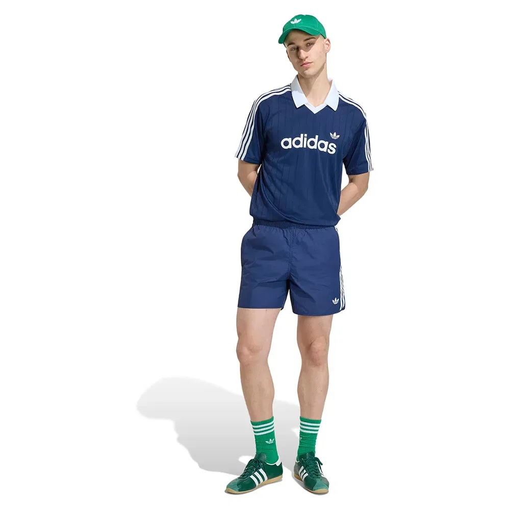 Мужская футболка с V-образным вырезом Drop Needle Jersey Adidas Originals, Blue — фото 4