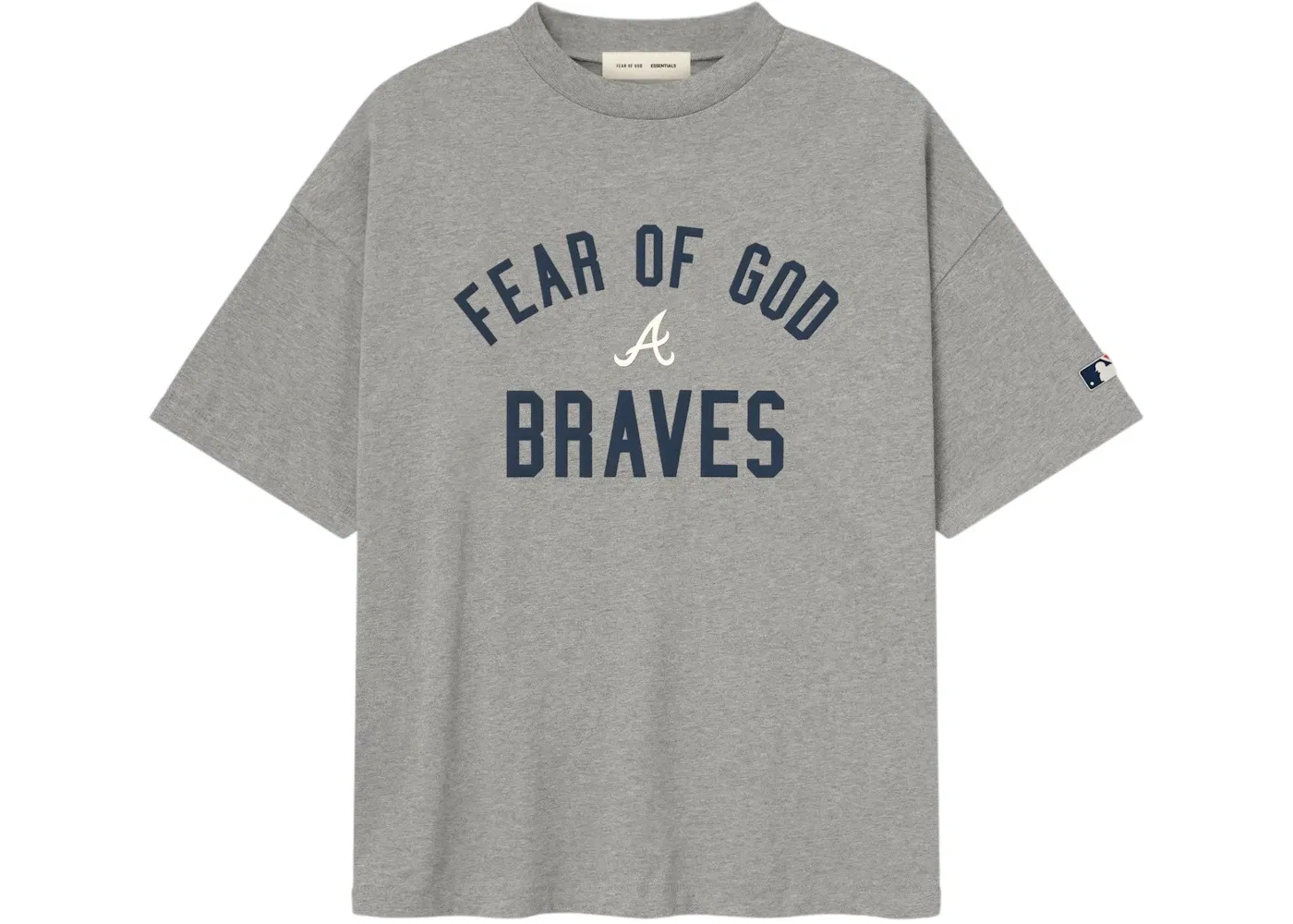 Мужская футболка с принтом Braves 90's Tee Fear of God, Dark Heather