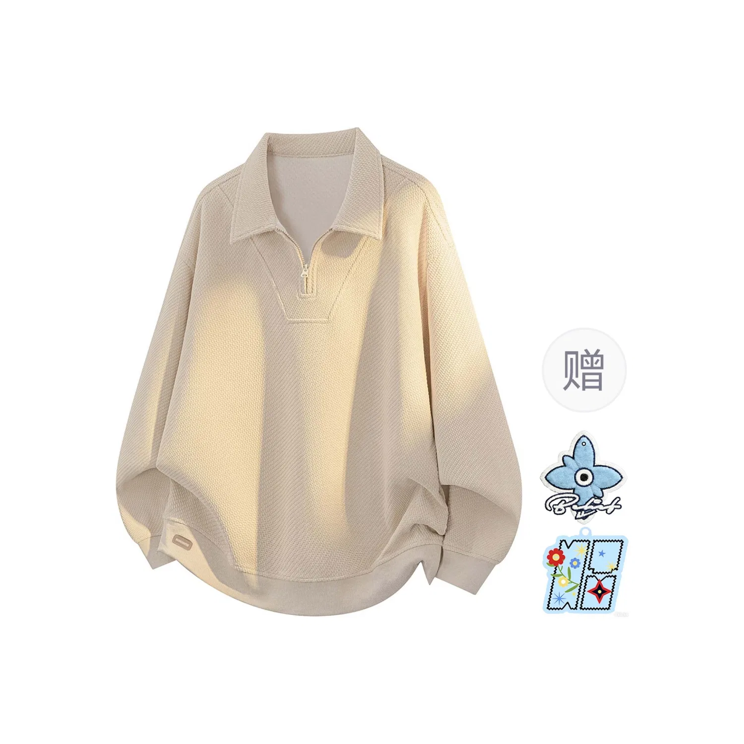 Детское поло унисекс с воротником и прямым кроем Beige Apricot WARRIOR