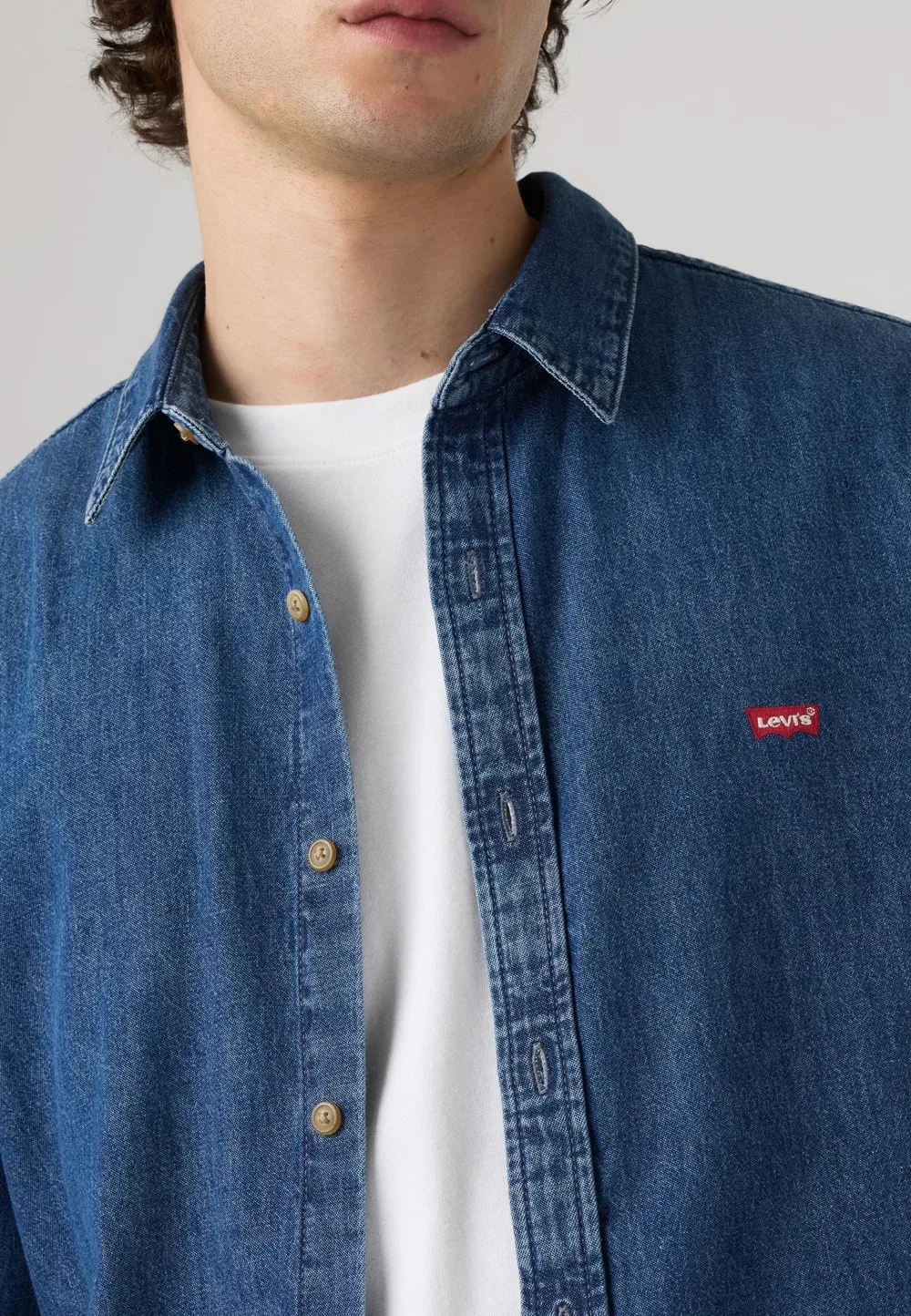 Стандарт Battery Housemark - рубашка Levi'S, Tom Mid Wash — фото 4