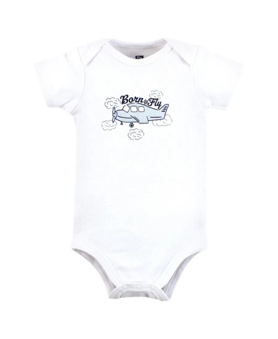 Комплект боди с длинным рукавом из хлопка Hudson Baby, Born to Fly — фото 3