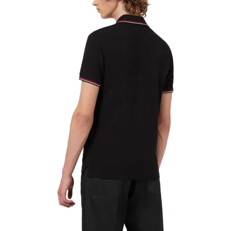 Поло EMPORIO ARMANI с логотипом, Black — фото 2