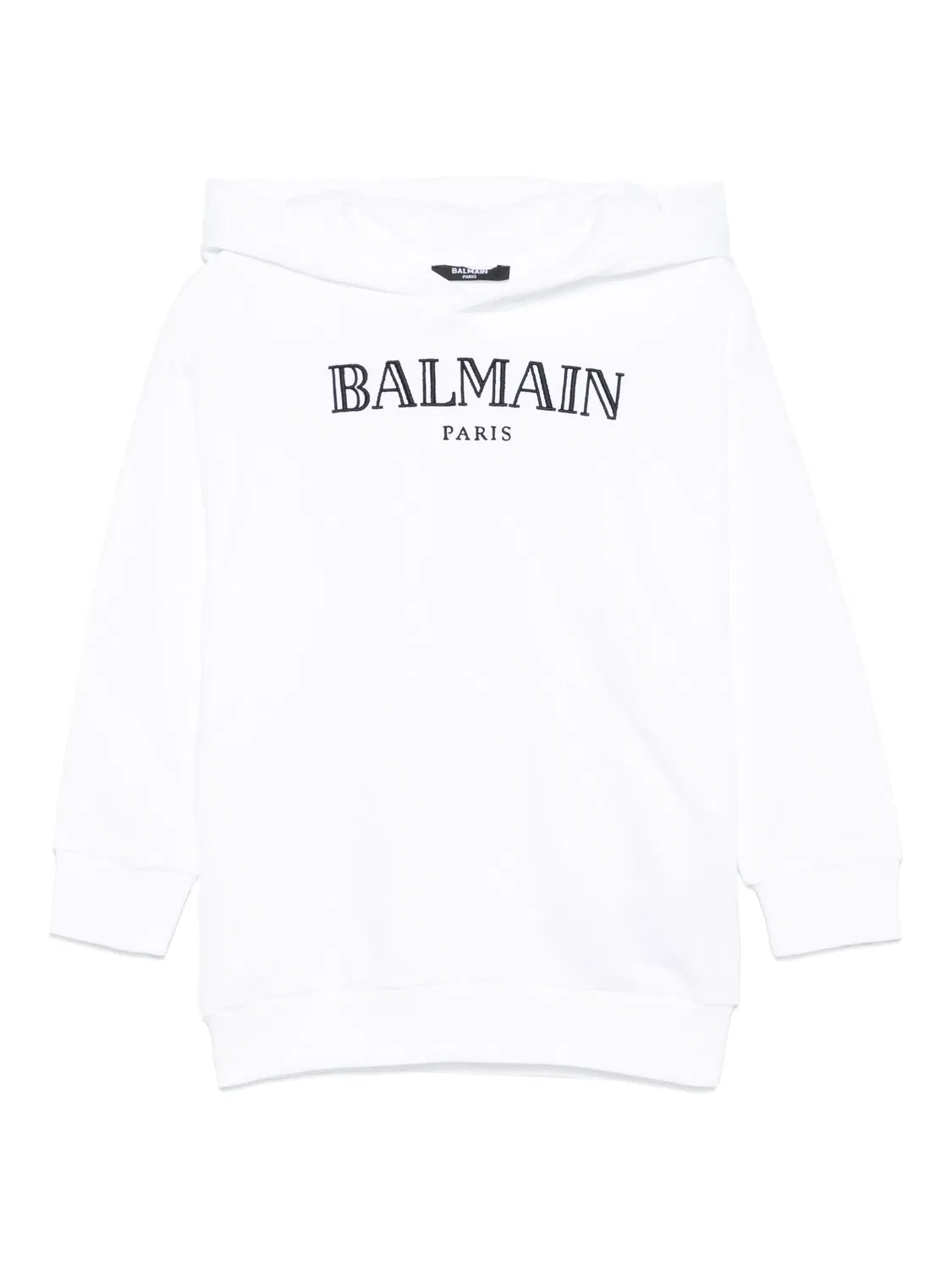 Худи для мальчиков с капюшоном Balmain, белый