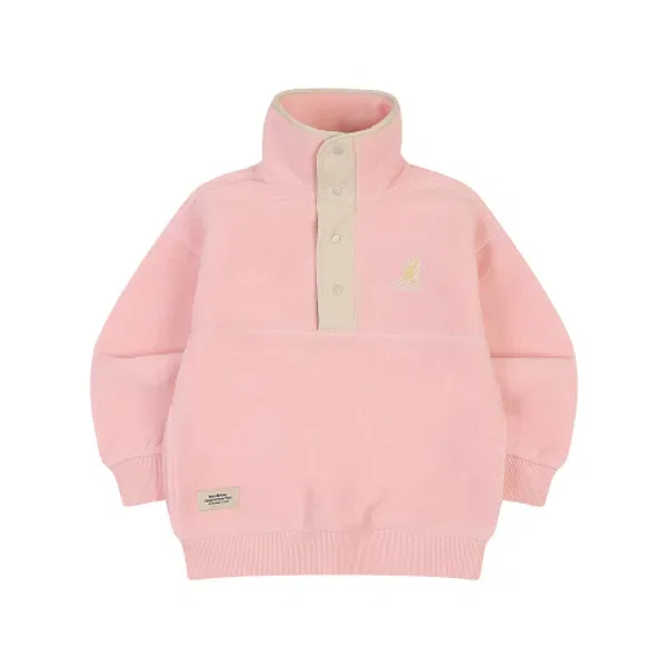 Свитшот флисовый полувырез RD 0107, Kangol Kids, розовый