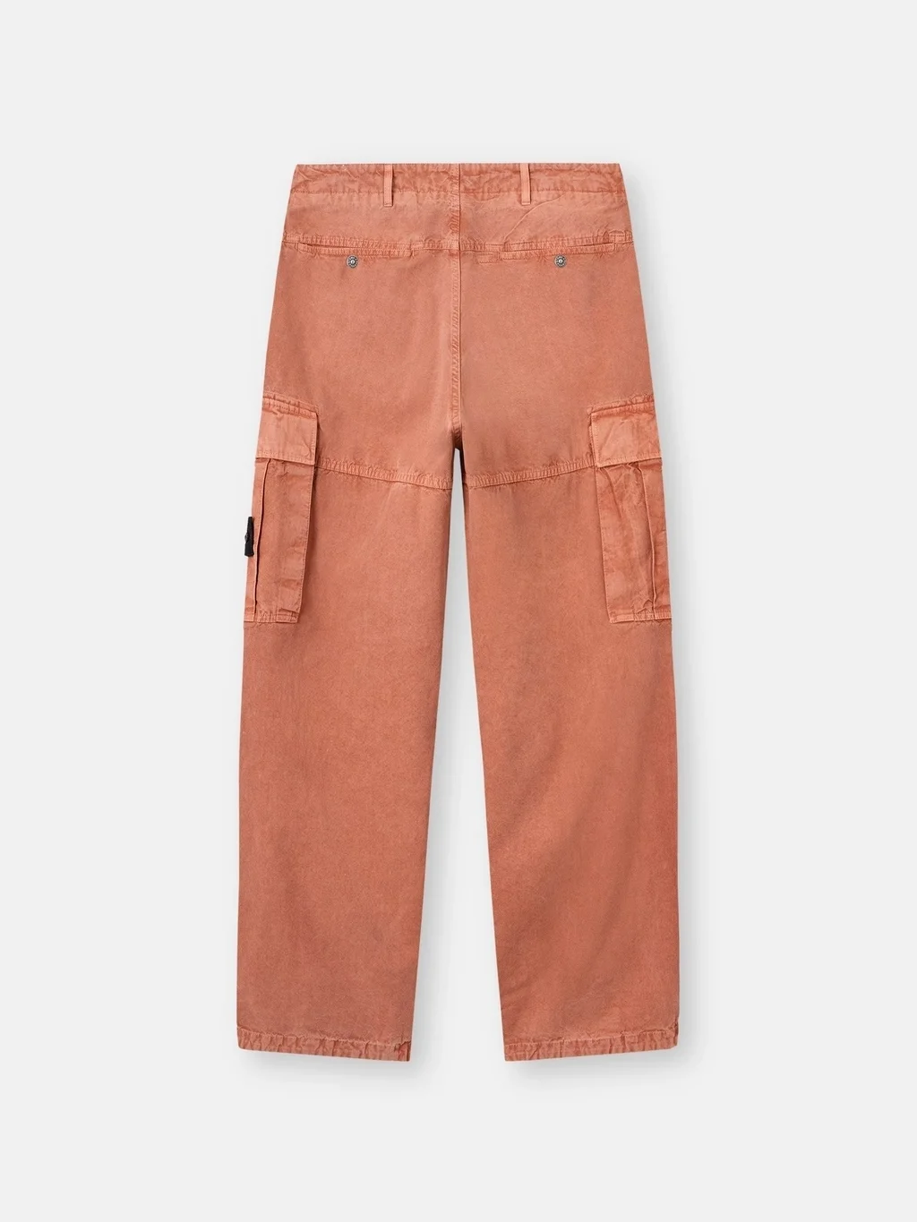 Мужские брюки-карго Stone Island Loose Fit With Drawstring Cuffs, кирпично-красный — фото 4