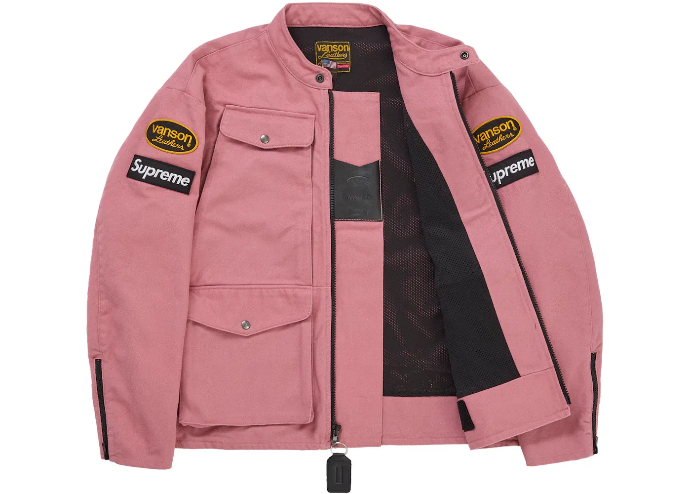 Мужская куртка из кордуры Vanson Leathers Supreme, Pink — фото 2